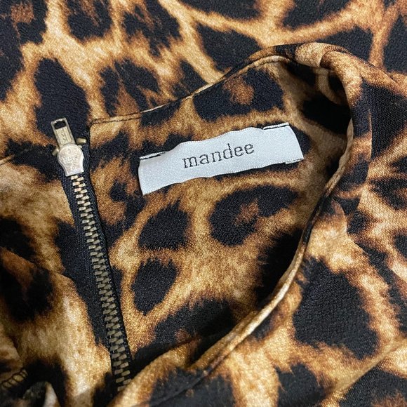 Mandee -Blouse Leopard Print Sleeveless  Size L/G - Picture 6 of 12